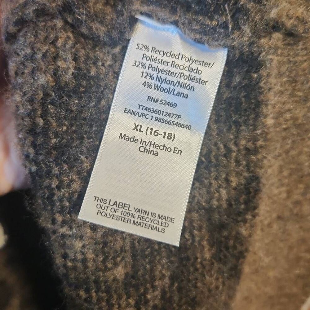 NWT Time & Tru Leopard Print Open-Front Cardigan Size XL - Picture 4 of 5
